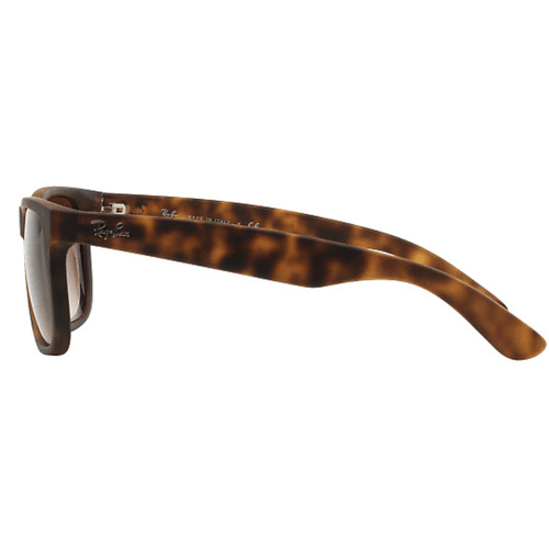 Ray-Ban-Square-Justin-Light-Havana-Rubber-Sunglasses-For-Men-RB4165